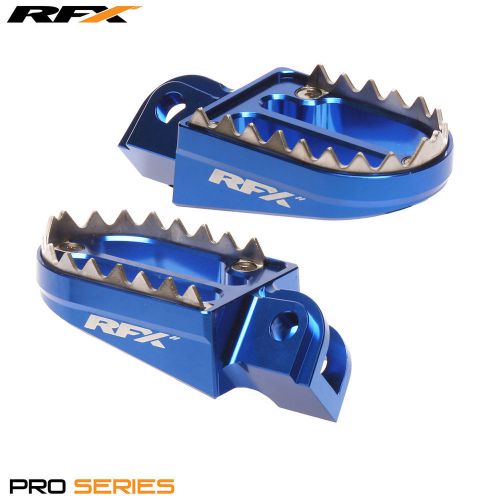 RFX Pro Series Shark Teeth Footrests Husaberg TE/TC 125-300 11-13 - Blue