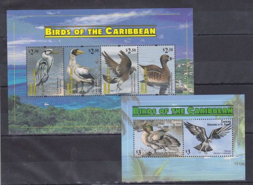 Grenadines of st.vincent - birds - mnh